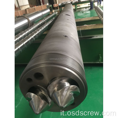 Tutto duro Parallel Twin Screw e cilindro/barile con Krauss Maffei design estrusore zhoushan bimetallicoCOLMONOY Stellite HK7